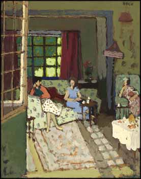 Afternoon Tea Party by Charles James McCall sold for $2,813