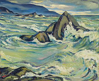 Green Sea at Maquinna Point, Nootka Island, BC by James Williamson Galloway (Jock) Macdonald vendu pour $43,250
