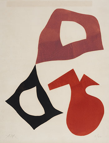Trois formes by Jean Arp sold for $1,250
