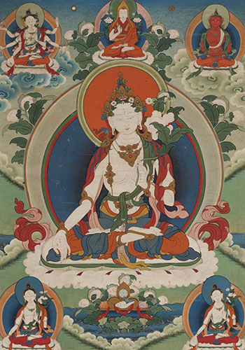 A Tibetan Thangka of Green Tara, 18th to 19th Century by Tibetan Art sold for $4,063