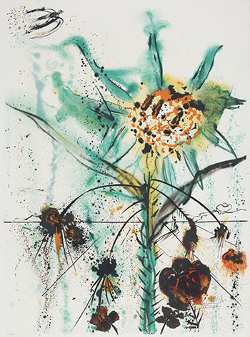 Sun Goddess Flower by Salvador Dali sold for $2,813
