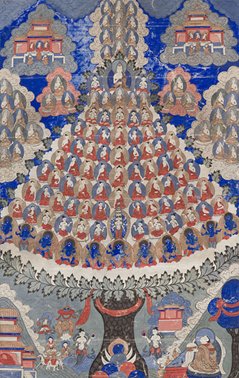 A Large Tibetan Thangka of a Refuge Tree, 19th/20th Century by Tibetan Art sold for $1,625