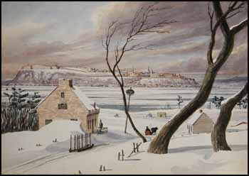 Quebec from the Hills Behind Levis by Early 19th Century Canadian School vendu pour $4,888