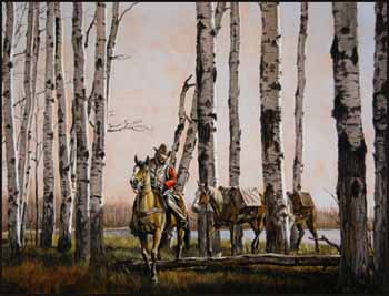 Winter Aspen by Jack Lee McLean sold for $1,521