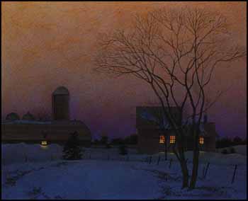 Late Winter Evening by Lloyd Fitzgerald vendu pour $936
