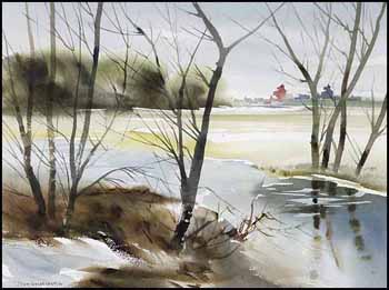 River Landscape (00779/2013-474) by John Herreilers sold for $324