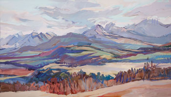 Wilderness Peaks (03356/413) by Brent R. Laycock sold for $4,130