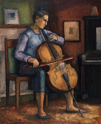 The Cellist (03886/A89-243) by Diana Dean vendu pour $1,875