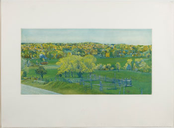October Landscape (03453/164) by Harriet Wolfe vendu pour $125