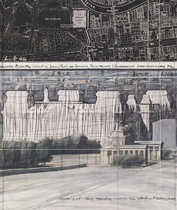 Wrapped Reichstag, Project for Berlin by  Christo vendu pour $1,500