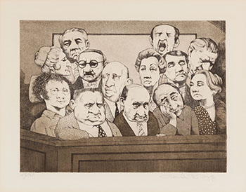 Jury by Charles Wilson Bragg vendu pour $125