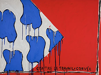 Hommage à Viallat by Serge Lemoyne vendu pour $15,000