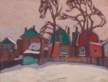 Houses, Winter, Houses Group No. XXI par Lawren Stewart Harris