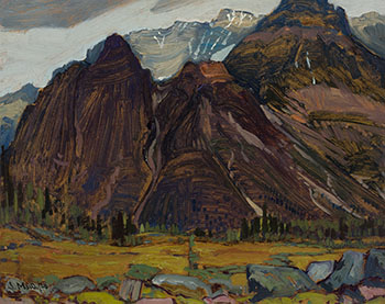 Wiwaxy Peaks, Lake O'Hara Camp by James Edward Hervey (J.E.H.) MacDonald