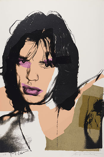 Mick Jagger (F.S.II.141) par Andy Warhol