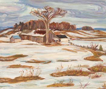 Spring, Quebec Farm by Alexander Young (A.Y.) Jackson