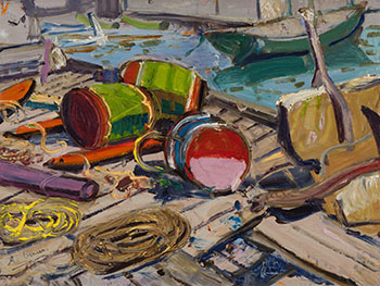 Dock Litter, Cape Breton par Arthur Lismer