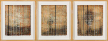 A Set of Three Encaustic Paintings par Sky Glabush