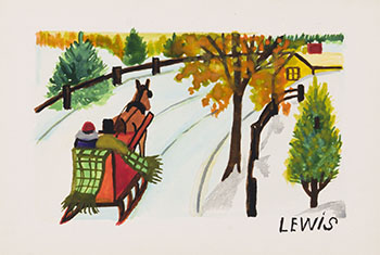 Sleigh Ride by Maud Lewis
