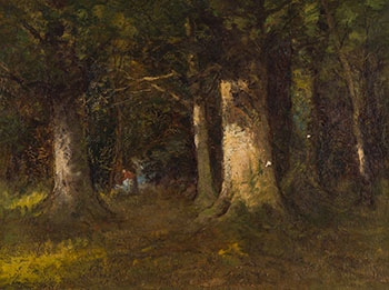 Figures in a Forest by Carl Henry Von Ahrens