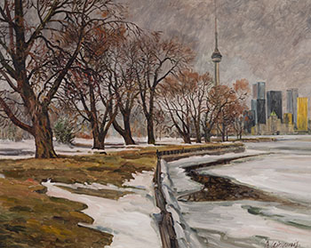 A View of Toronto's Skyline From Hanlan's Point par Andris Leimanis