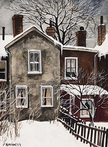 Fresh Snow, Greenwood Place par John Kasyn