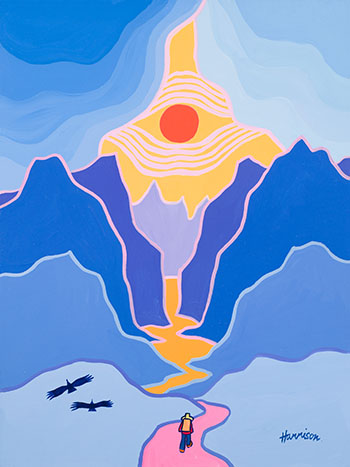 The Lonely Traveler by Ted Harrison