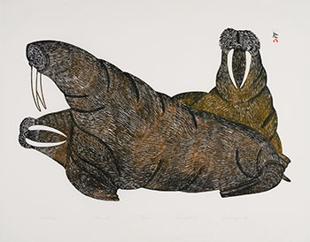 Walrus par Kananginak Pootoogook
