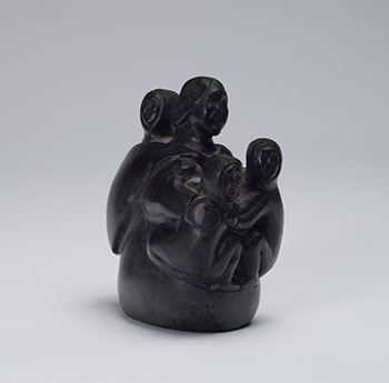 Mother  Holding Three Children by Yvonne Kanayu