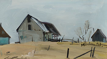 Old Barn, Côte double, Saint-Placide, P.Q. by Lorne Holland Bouchard