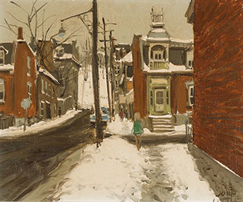 Dominion Street at Coursol, St. Henri, Montréal par John Geoffrey Caruthers Little