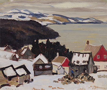 Quebec Hamlet, Lower St. Lawrence par Randolph Stanley Hewton