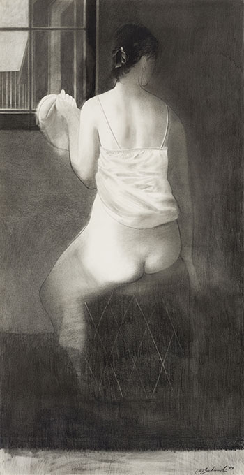Seated Woman, Back View by Walter Joseph Gerard Bachinski