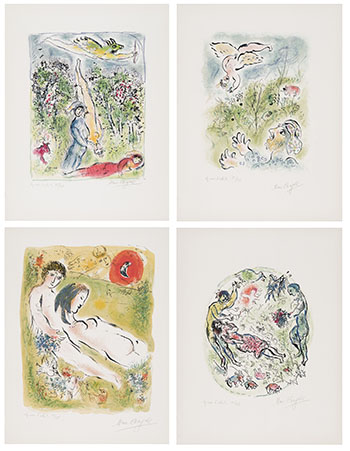 Sur la terre des dieux by Marc Chagall