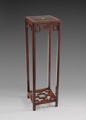 Chinese Rosewood and Mother-of-Pearl Inlay Plant Stand, Republican Period, circa 1925 by  Chinese Art