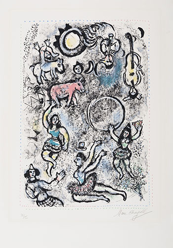 The Tumblers by Marc Chagall