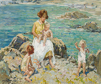 At the Seashore by Dorothea Sharp