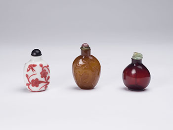 Three Large Chinese Snuff Bottles, 19th Century by  Chinese Art