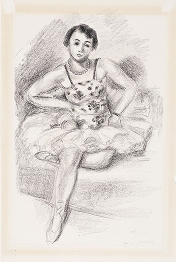 Danseuse assise (from Dix Danseuses) par Henri Matisse