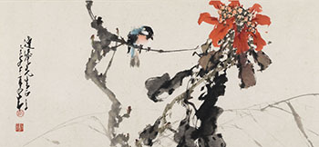Bird and Flower par Zhao Shao'ang