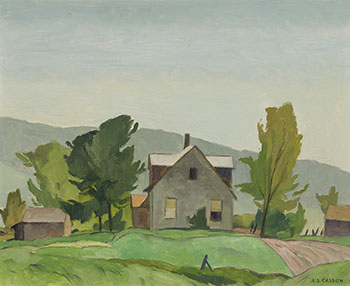 Farm House, Pointe au Chêne, Quebec by Alfred Joseph (A.J.) Casson