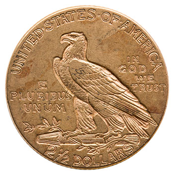 Gold $2 ½ Quarter Eagle “Indian Head” 1914, Philadelphia Mint par  USA