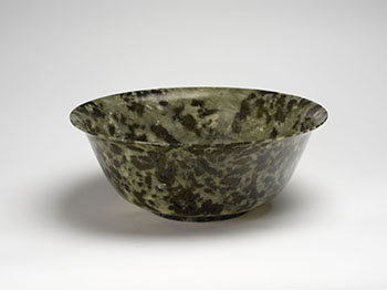 A Very Large Chinese Spinach Green Jade Bowl, circa 1960s par  Chinese Art