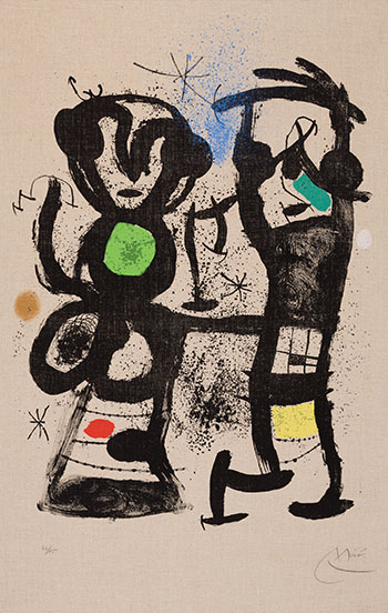 La conversation by Joan Miró