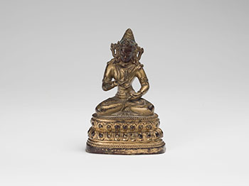A Sino-Tibetan Gilt Bronze Seated Figure of Vajrasattva, 16th/17th Century par  Chinese Art