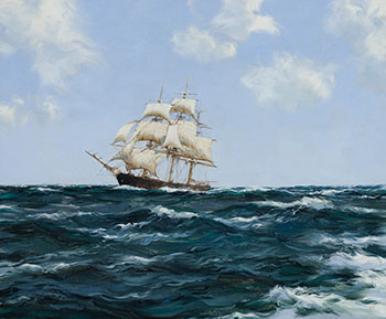 Rolling Seas, Clipper Ship Oracle by Montague J. Dawson