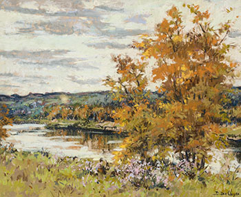 October on the St-François River par Berthe Des Clayes