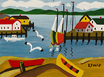 Harbour Scene by Maud Lewis