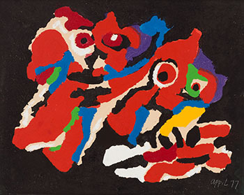 The First Kiss by Karel Appel