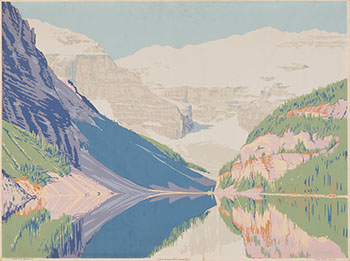 Victoria Glacier by Walter Joseph (W.J.) Phillips